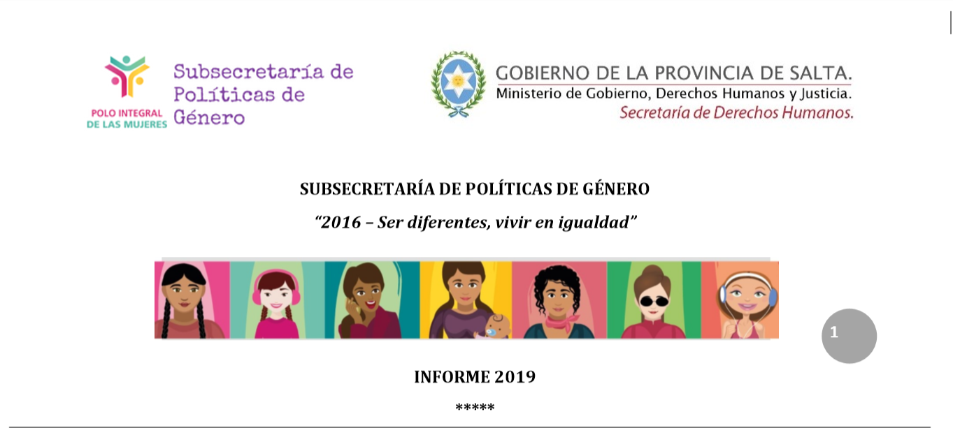 Informe Anual 2019 Subsecretaría de Política..